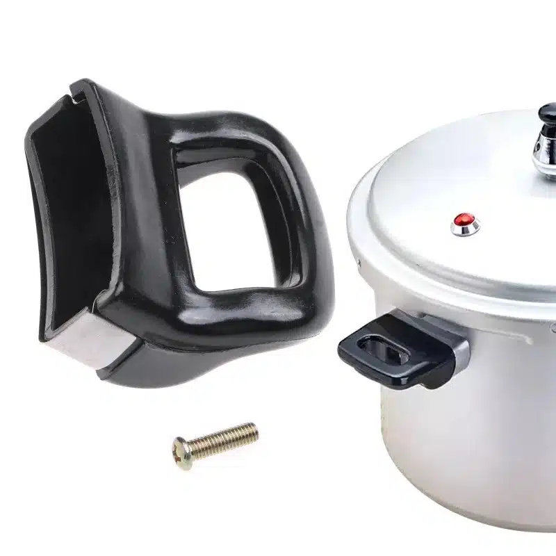 Black Grip Short Side Handle for Pressure Cooker and Soup Pot