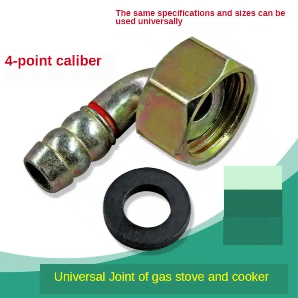 Gas Cooker Universal Joint Hose Connection Four-Part Internal Thread Intake Elbow Edison Screw – Quality Cooker Accessories in Sri Lanka