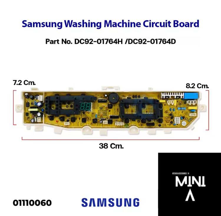 Samsung Washing Machine Control Circuit Board DC92-01764H / DC92-01764D